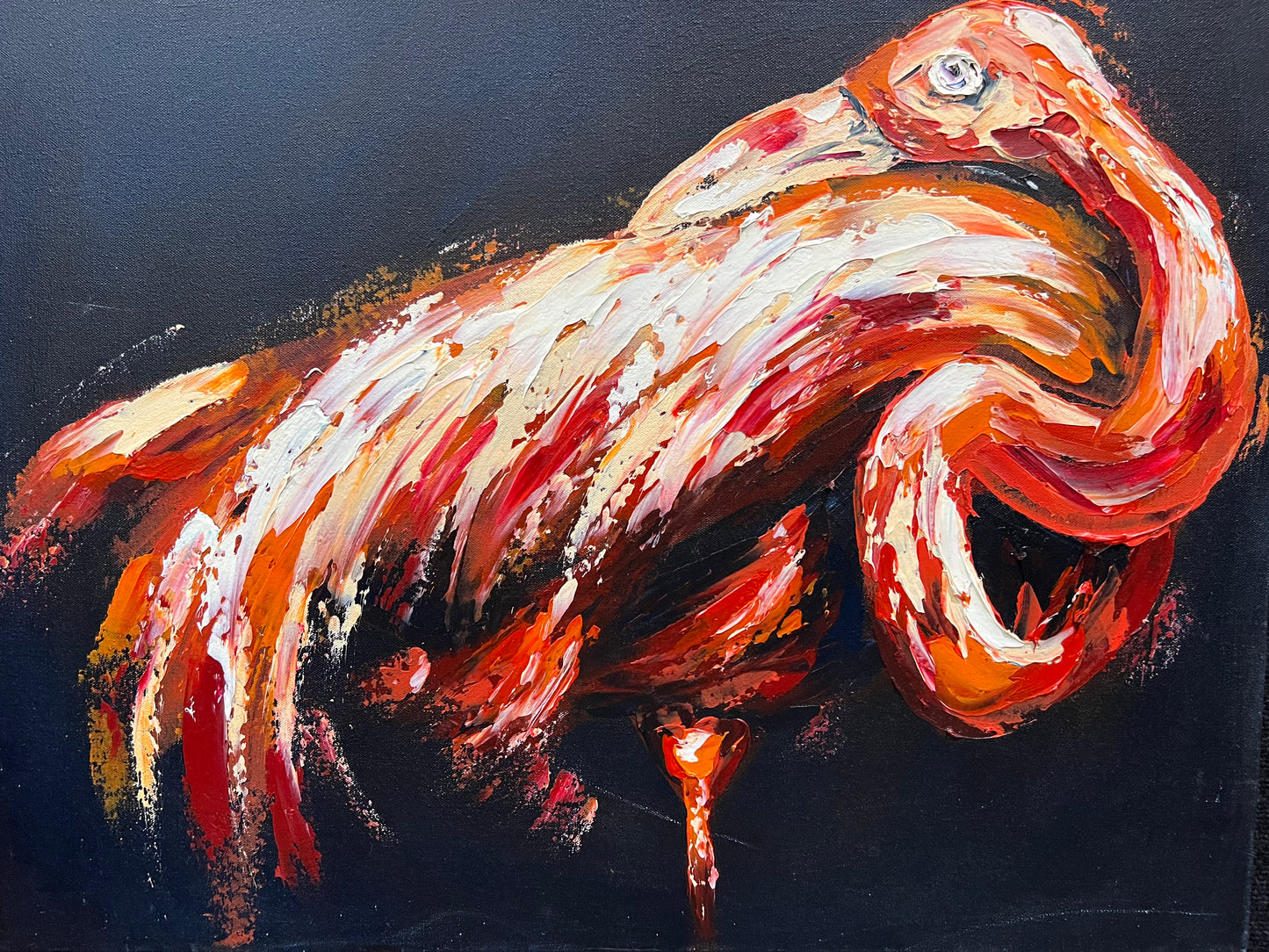 Flamingo 24x30”