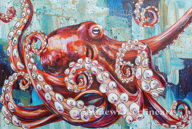 Poulpe digital print