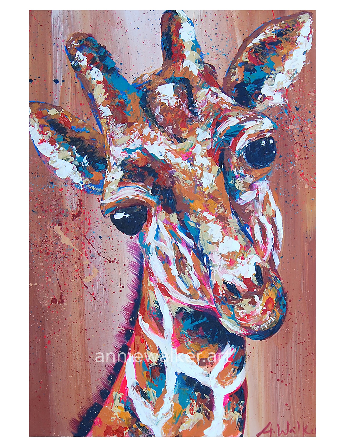 Giraffe digital print