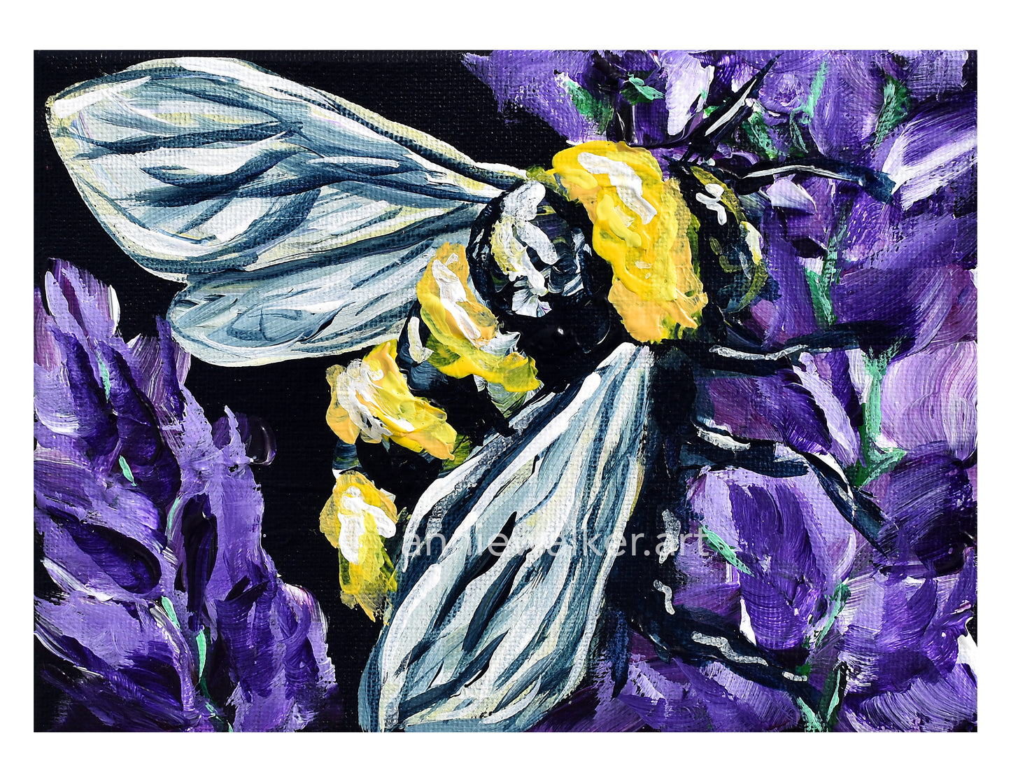Lavender Bee digital print