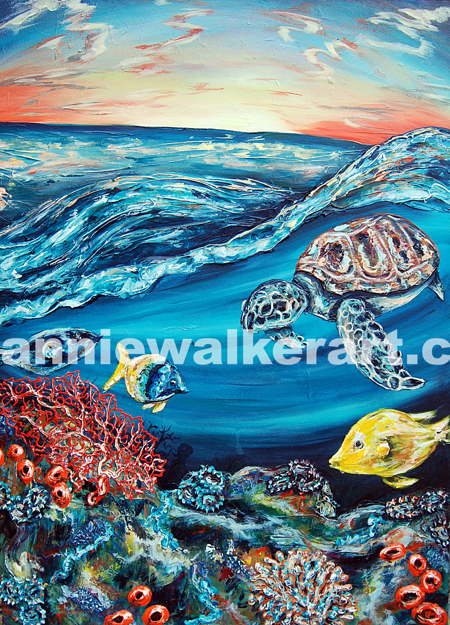 Under the Caribbean Reef Print