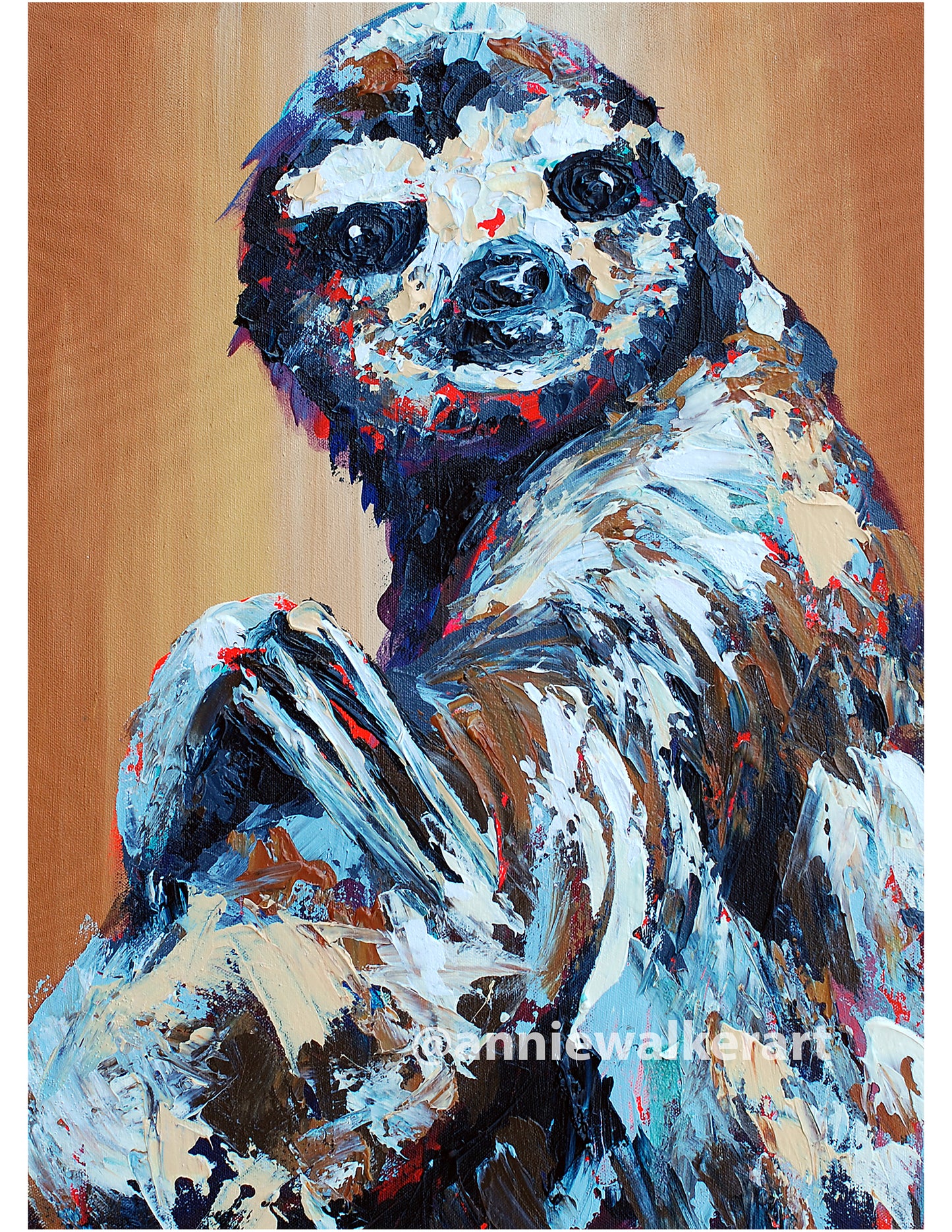 Sloth digital print