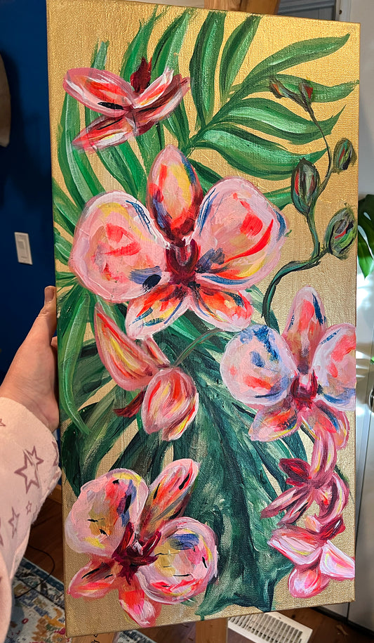 Tropical Orchids 24x12"