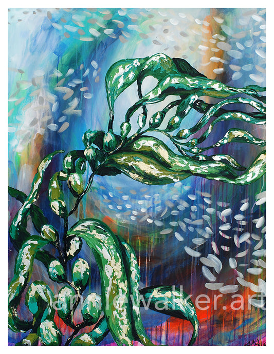 Shimmering Kelp Forest II Print