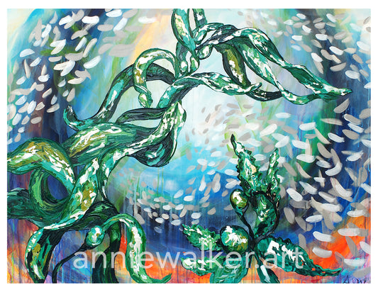 Shimmering Kelp Forest Print